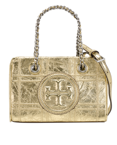 Mini Fleming Bag, &pound;320, Handbags, Gold, Leather, Front view